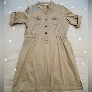 LOFT khaki dress LP
